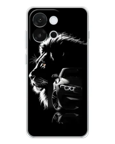Чохол для OnePlus 13T з картинкою «BMW та лев»