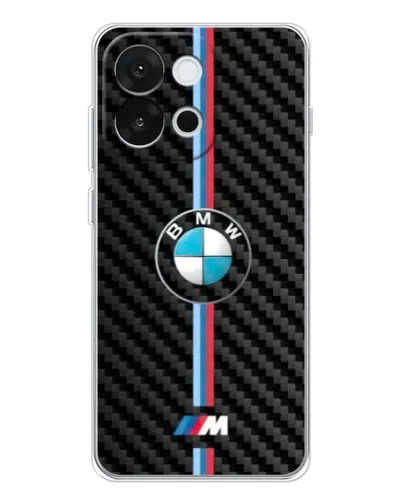 Чохол для OnePlus 13T з картинкою «Емблема BMW та карбон»