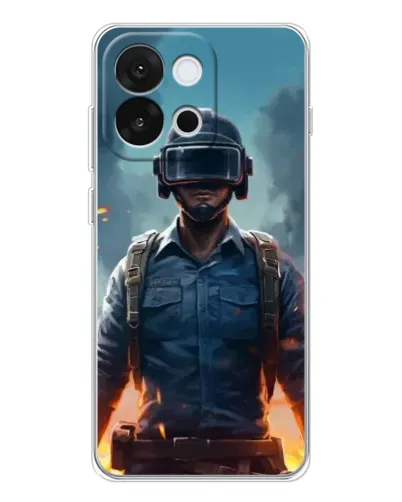 Чехол для OnePlus 13T с картинкой «PUBG — реалистичный герой»