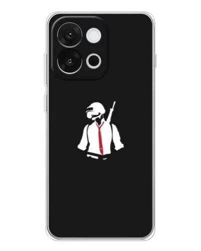 Чехол для OnePlus 13T с картинкой «PUBG — силуэт воина»