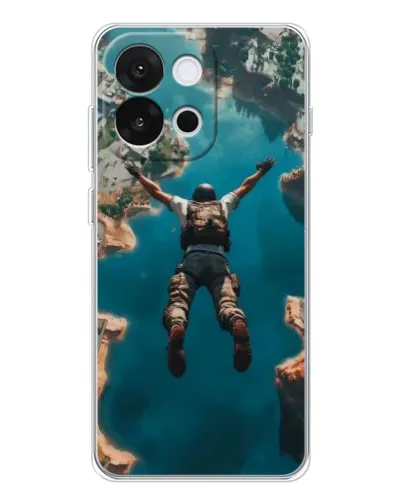 Чехол для OnePlus 13T с картинкой «PUBG — свободное падение»