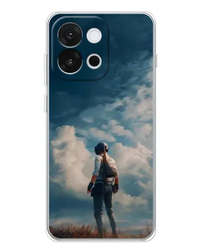 Чехол для OnePlus 13T с картинкой «Герой PUBG на скале»
