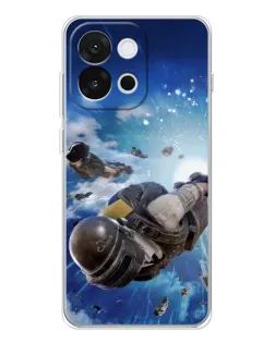 Чехол для OnePlus 13T с картинкой «Десант PUBG — прыжок»