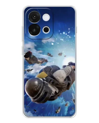 Чехол для OnePlus 13T с картинкой «Десант PUBG — прыжок»