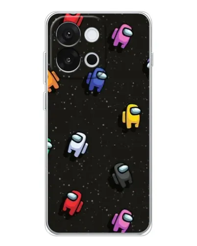 Чехол для OnePlus 13T с картинкой «Космический паттерн Among Us»