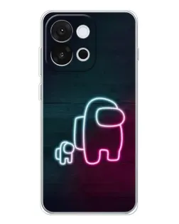 Чехол для OnePlus 13T с картинкой «Among Us неон-арт»