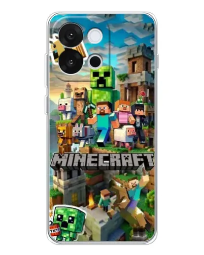 Чохол для OnePlus 13T з картинкою «Замок Minecraft»
