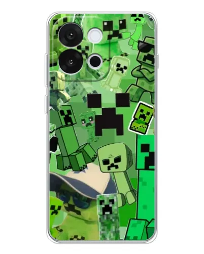 Чохол для OnePlus 13T з картинкою «Кріпери Minecraft»