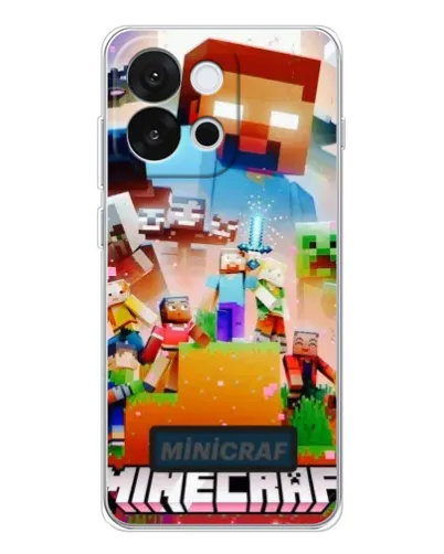 Чохол для OnePlus 13T з картинкою «Minecraft герої гри»