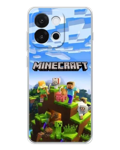Чохол для OnePlus 13T з картинкою «Minecraft класичний світ»