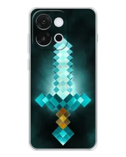 Чохол для OnePlus 13T з картинкою «Алмазний меч неон»