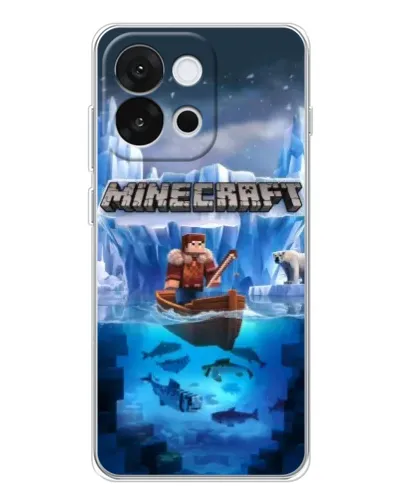 Чохол для OnePlus 13T з картинкою «Minecraft льодянийсвіт»