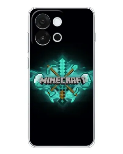 Чохол для OnePlus 13T з картинкою «Minecraft Diamond лого»