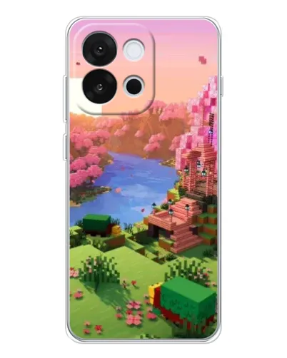 Чохол для OnePlus 13T з картинкою «Рожеве дерево Minecraft»