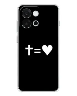 Чохол для OnePlus 13T з картинкою «Хрест та Серце»
