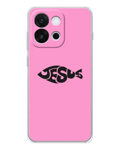 Чохол для OnePlus 13T з картинкою «Рожевий символ Jesus» Чохол для OnePlus 13T з картинкою «Рожевий символ Jesus»