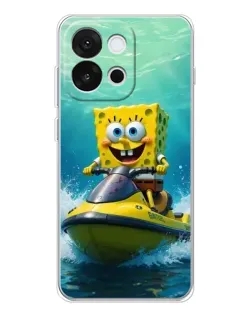 Чохол для OnePlus 13T з картинкою «Спанч Боб на гідроциклі» Чохол для OnePlus 13T з картинкою «Спанч Боб на гідроциклі»