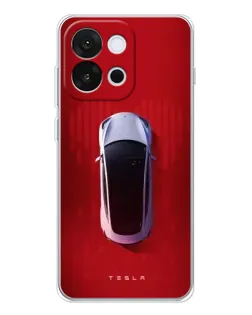 Чохол для OnePlus 13T з картинкою «Tesla Top View»