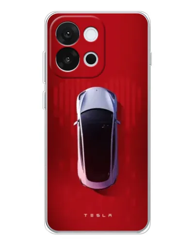 Чохол для OnePlus 13T з картинкою «Tesla Top View»