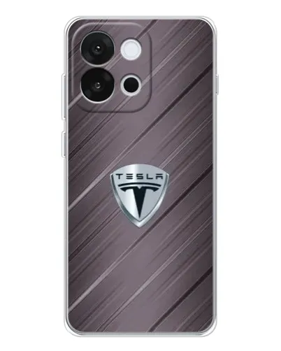Чохол для OnePlus 13T з картинкою «Металева текстура Tesla»