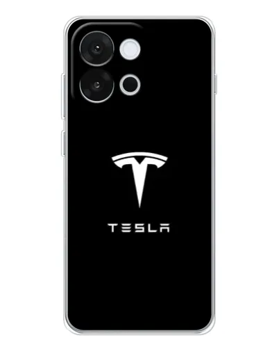 Чохол для OnePlus 13T з картинкою «Tesla White Logo»