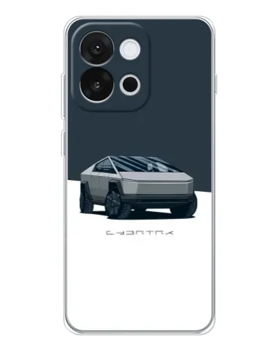Чохол для OnePlus 13T з картинкою «Сріблястий Cybertruck Tesla»