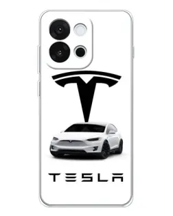 Чохол для OnePlus 13T з картинкою «Tesla White Style»