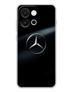 Чехол для OnePlus 13T с картинкой «Mercedes на металле»