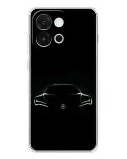 Чехол для OnePlus 13T с картинкой «Mercedes — силуэт авто»