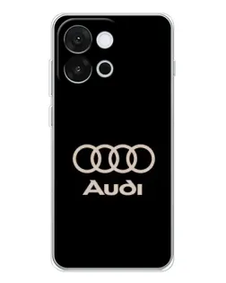 Чохол для OnePlus 13T з картинкою «Audi — золотий логотип»