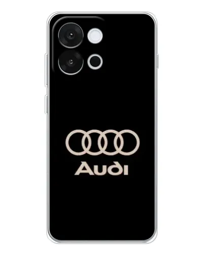 Чохол для OnePlus 13T з картинкою «Audi — золотий логотип»