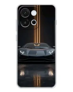 Чохол для OnePlus 13T з картинкою «Lamborghini золоті лінії»