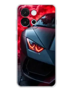 Чохол для OnePlus 13T з картинкою «Lamborghini червоне сяйво»