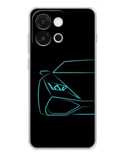 Чохол для OnePlus 13T з картинкою «Блакитний силует Lamborghini» Чохол для OnePlus 13T з картинкою «Блакитний силует Lamborghini»