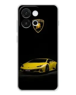 Чохол для OnePlus 13T з картинкою «Lamborghini жовтий акцент»