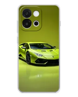 Чохол для OnePlus 13T з картинкою «Салатовий Lamborghini Huracan»