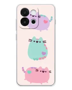Чохол для OnePlus 13T з картинкою «Pusheen тріо»
