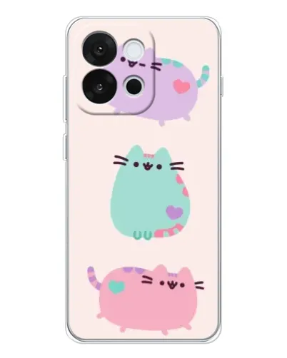 Чохол для OnePlus 13T з картинкою «Pusheen тріо»