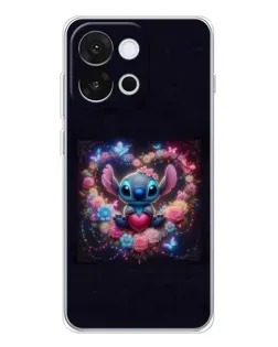 Чехол для OnePlus 13T с картинкой «Stitch в цветах»