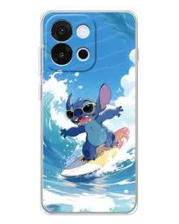 Чехол для OnePlus 13T с картинкой «Стич на волне»