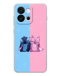 Чехол для OnePlus 13T с картинкой «Stitch и Angel Love»