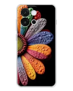 Чехол для OnePlus 13T с картинкой «Радужный цветок» Чехол для OnePlus 13T с картинкой «Радужный цветок»