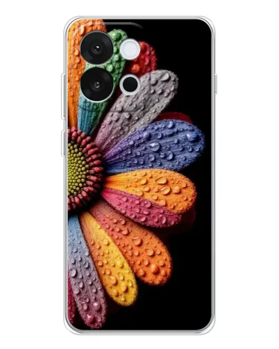 Чехол для OnePlus 13T с картинкой «Радужный цветок»