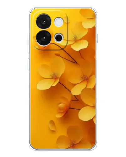 Чехол для OnePlus 13T с картинкой «Золотые лепестки»