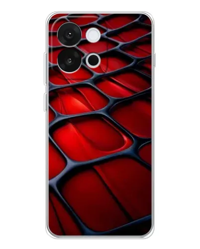 Чохол для OnePlus 13T з картинкою «Червона глянцева сітка» Чохол для OnePlus 13T з картинкою «Червона глянцева сітка»