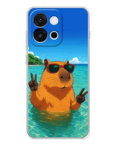 Чохол для OnePlus 13T з картинкою «Морська капібара»