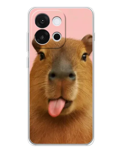 Чохол для OnePlus 13T з картинкою «Капібара з язиком»