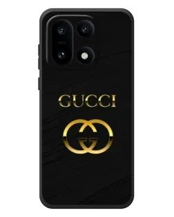 Чохол для OnePlus 15 з картинкою «Золотий логотип Gucci»