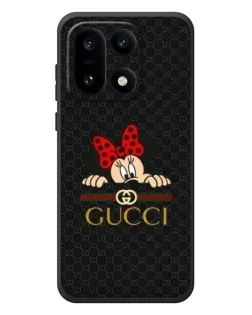 Чохол для OnePlus 15 з картинкою «Мінні Маус Gucci — чорний»