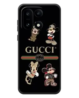 Чехол для OnePlus 15 с картинкой «Gucci — герои Disney и монограмма»